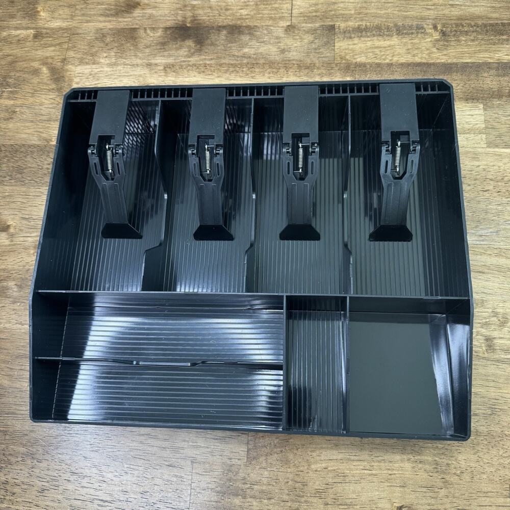 Cash Register Drawer Tray Insert 4 Bill 5 Coin Organizer Black Replacement POS